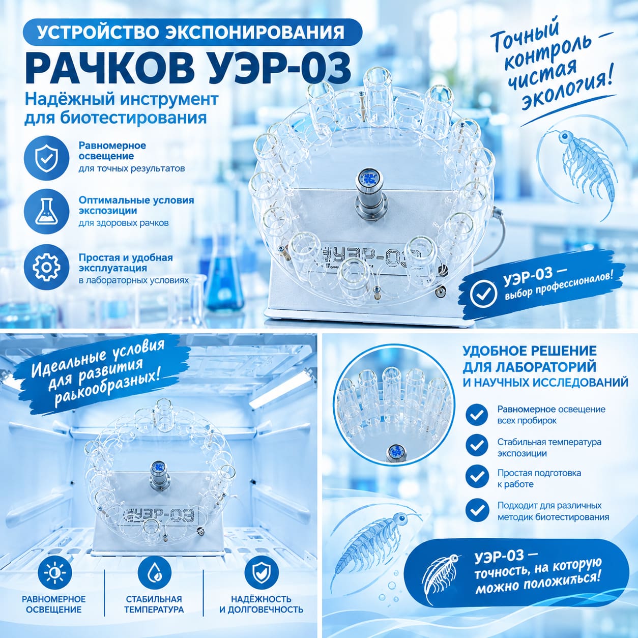 Устройство экспонирования рачков УЭР-03